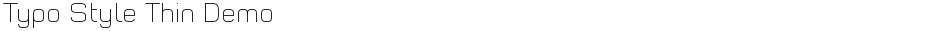 Typo Style Thin DemoDemo