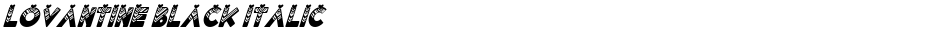 Lovantine Black italicDemo