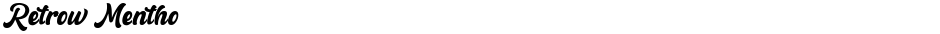 Retrow MenthoDemo