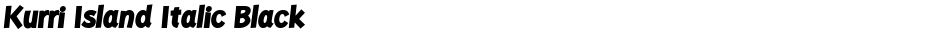 Kurri Island Italic BlackDemo