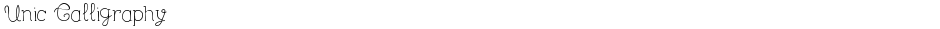 Unic CalligraphyDemo