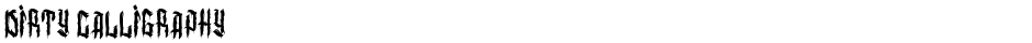 dirty calligraphyDemo