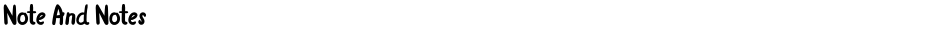Note And NotesDemo