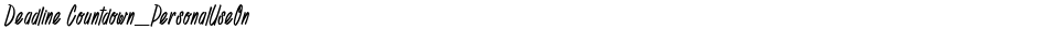 Deadline Countdown_PersonalUseOnlyDemo