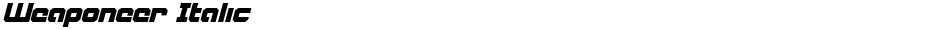 Weaponeer ItalicDemo