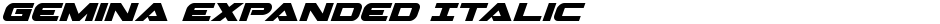 Gemina Expanded ItalicDemo