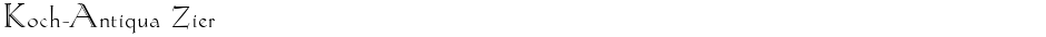 Koch-Antiqua ZierDemo