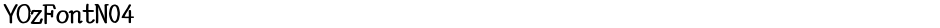 YOzFontN04Demo