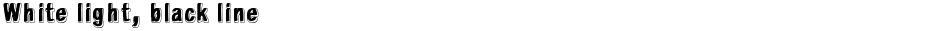 White light, black lineDemo