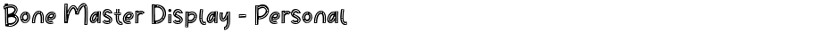 Bone Master Display - PersonalDemo