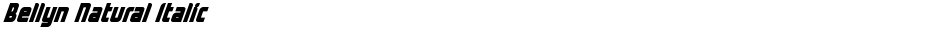 Bellyn Natural ItalicDemo