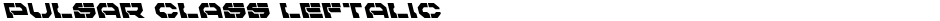 Pulsar Class LeftalicDemo