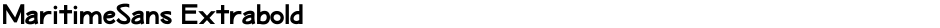 MaritimeSans ExtraboldDemo