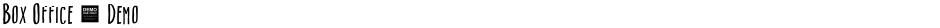Box Office - DemoDemo