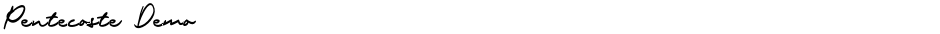 Pentecoste DemoDemo