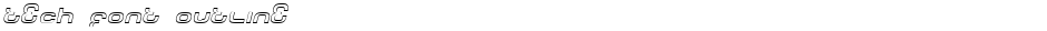 Tech Font OutlineDemo