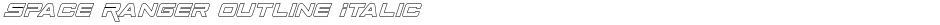 Space Ranger Outline ItalicDemo