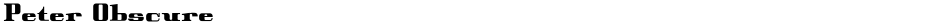 Peter ObscureDemo