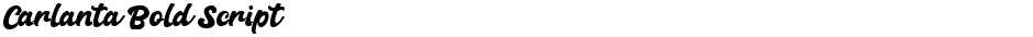 Carlanta Bold ScriptDemo