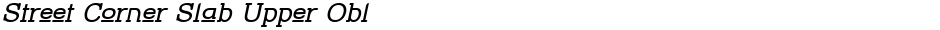 Street Corner Slab Upper OblDemo