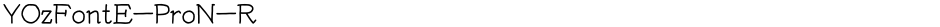YOzFontE-ProN-RDemo