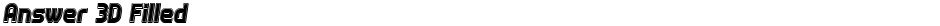 Answer 3D FilledDemo