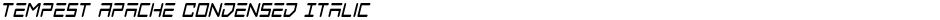 Tempest Apache Condensed ItalicDemo