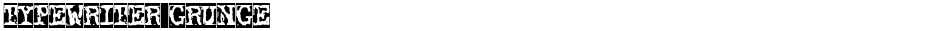 Typewriter GrungeDemo