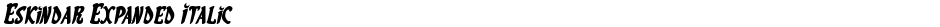 Eskindar Expanded ItalicDemo