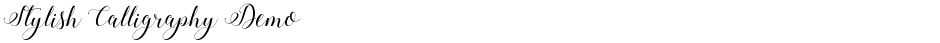 Stylish Calligraphy DemoDemo
