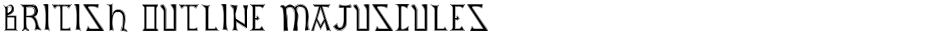 British Outline MajusculesDemo