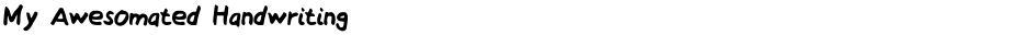 My Awesomated HandwritingDemo