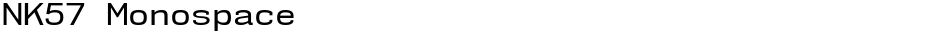 NK57 MonospaceDemo