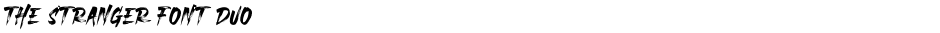 THE STRANGER FONT DUODemo