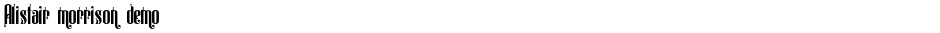 Alistair morrison demoDemo