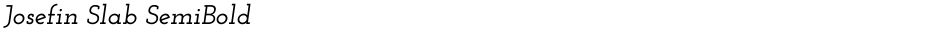 Josefin Slab SemiBoldDemo