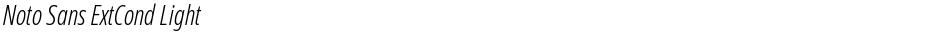 Noto Sans ExtCond LightDemo