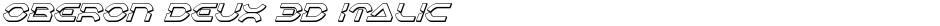 Oberon Deux 3D ItalicDemo
