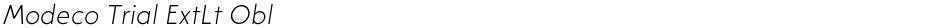 Modeco Trial ExtLt OblDemo