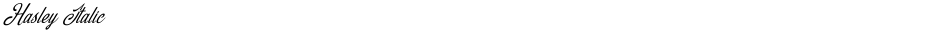 Hasley ItalicDemo
