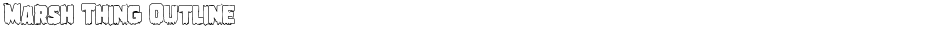 Marsh Thing OutlineDemo