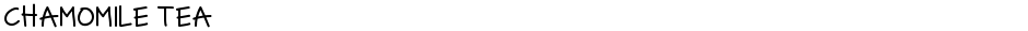 CHAMOMILE TEADemo