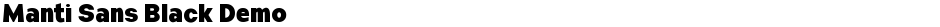 Manti Sans Black DemoDemo