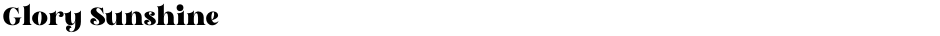 Glory SunshineDemo