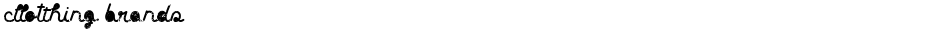 Clothing brandsDemo