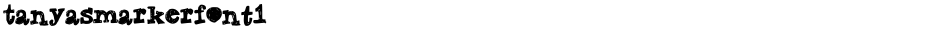 TanyasMarkerFont1Demo