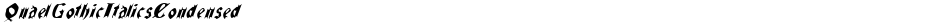QuaelGothicItalicsCondensedDemo
