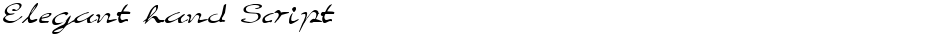 Elegant hand ScriptDemo