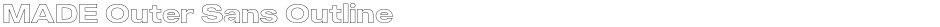 MADE Outer Sans OutlineDemo