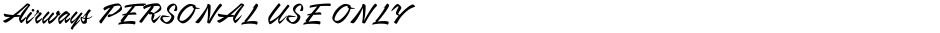 Airways PERSONAL USE ONLYDemo